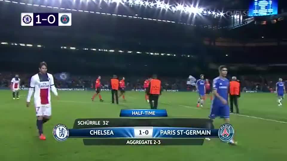 雙方交手最經典之戰！14年歐冠，登巴巴絕殺，切爾西2-0擊敗巴黎
